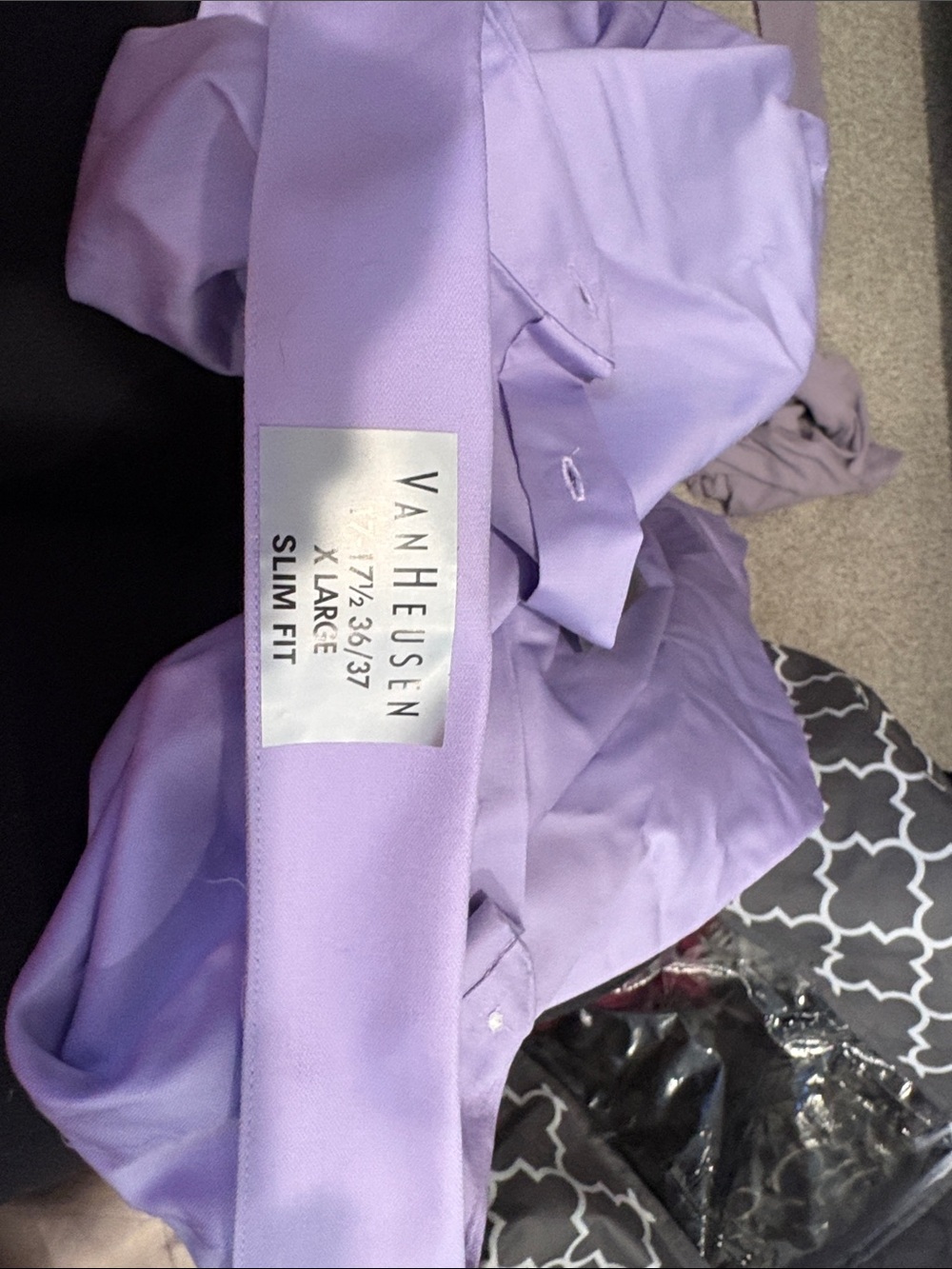 Van Heusen Lavender Slim Fit Dress Shirt